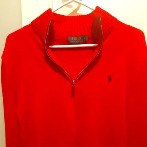 Ralph Lauren Polo Sweater, Red, Size Medium